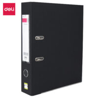 DELI W39596 Lever Arch File, Lever Arch File Holder,Lever Arch Box File, Black Color File, Pack of 2