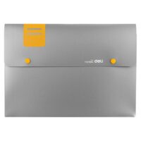 DELI W5576 Document Case, Document Bag Silver Color, Pack of 10