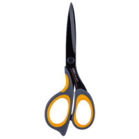 Deli W6027 Scissor, Steel Scissor, Grey & Orange Body, Pack Of 1