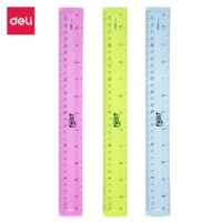 Deli W6209 Flexible Ruler, Geometry Product , 30cm Ruler,Assorted Color Pack of 2