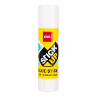 Deli W7101 Glue Stick, Glue Stick, Body color White Shell: Yellow, Pack of 5