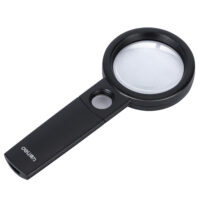 Deli W9092 Magnifier 3X/6X Black Body , ABS frame Glass main lens , Pack of 1
