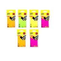 Deli Wa02202 3"X2" Sticky Notes Neon Assorted Color , Pack Of 1 X 10 NOS