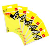Deli WA02402 Sticky Note, 100 Sheet, Assorted color Notes, Pack of 1