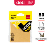 Deli WA03893 Sticky Note, size 76×76MM 3×3, Office Accessories, Pack of 2