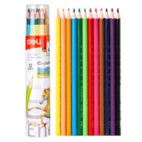 DELI WC112-12 Colored Pencil, Wooden Colored Pencil, Pencil, Set of 12 , Pack of 1