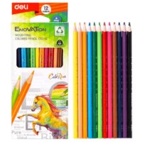 DELI WC113-12 Colored Pencil, Wooden Colored Pencil, Pencil, Set of 12,Pack of 1