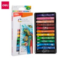 DELI WC20100 Oil Pastel Color, Pastel Color , Set of 12,Pack of 1