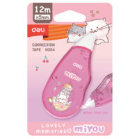 Deli WH354 Correction Tape 5MM×12M, School Correction Tape, Pack of 5