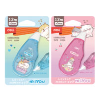 Deli WH354 Correction Tape 5MM×12M, School Correction Tape, Pack of 5