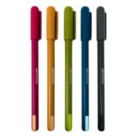 Pentonic Colors Ball Pen, Blue Ink, Assorted Body , Pack of 50