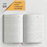 Case Bound B/6 Book – 192 Pages (