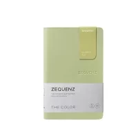 ZEQUENZ The Color Notebook Olive A6- Size Dotted 200 Pages Soft Cover 9x14cm, 80gsm Cream Coloured Paper 360 Degree Openable Flexible Roll Up Journal for Writing Sketching Fountain Pen Friendly
