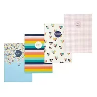 Pukka Pad, Carpe Diem 32 Page A6 4 Pack – Includes Plain, Lined, Dotted, and Planner Notebooks – Hearts [Unknown Binding]