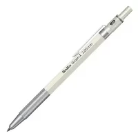 Scrikss Office Graph-X Brass Body Lacquered with Ivory Plating Mechanical Pencil With 2.0 mm Lead, 2B Grade, Mini Removable Sharpener, Push Mechanism, Titanium Plated Clip, Swivel Grip, 66338