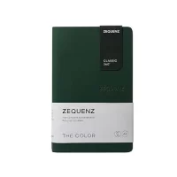 Zequenz The Color Notebook Emerald A6- Size Blank 200 Pages Soft Cover 9x14cm, 80gsm Cream Coloured Paper 360 Degree Openable Flexible Roll Up Journal, (360-TCJ-MINI-ERB)