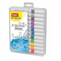 FLAIR Creative Series Water Floating Painting Marker Pen | Quick-Drying Floating Ink Marker Pen Set | Magical Marker Pen for Kids, Artist & School-Students | 12 Shades