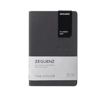 Zequenz The Color Notebook Storm A6- Size Blank 200 Pages Soft Cover 9x14cm, 80gsm Cream Coloured Paper 360 Degree Openable Flexible Roll Up Journal,360-TCJ-MINI-STB