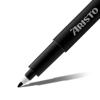 Aristo 0.05mm & Round Tip Pigment Liner -3Each Waterproof Quick Drying Lightfast Pigmented Black Water Based Ink Ideal for Technical Drawing Sketching Illustration Outline Mandala Creative Drawing Pen