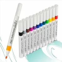 FLAIR Creative Series Water Floating Painting Marker Pen | Quick-Drying Floating Ink Marker Pen Set | Magical Marker Pen for Kids, Artist & School-Students | 12 Shades