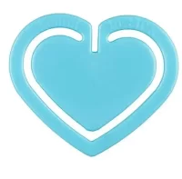 Laurel Multipurpose Clip Heart Shaped for Organizing Sorting Filing Decorating Gifts Bookmark Tabs for Creative Craft Marking Signatures Important Text 30mm Crystal Assorted U Clips 25 Clips Pack
