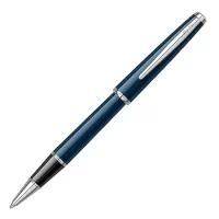 Scrikss Vintage 33 Navy Blue Roller Ball Pen, Acrylic Carbon Fiber Body, Stainless Steel Clip Plated With Chromium & Black Grip Brass Accessories, Roller Type Refill, Classic Collection 81638