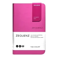 Zequenz The Color Notebook Magenta A6- Size Ruled 200 Pages Soft Cover 9x14cm, 80gsm Cream Coloured Paper 360 Degree Openable Flexible Roll Up Journal for Writing Sketching Fountain Pen Friendly