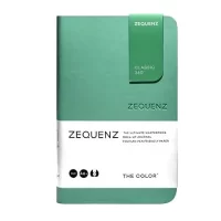 Zequenz The Color Notebook Fern A6- Size Ruled 200 Pages Soft Cover 9x14cm, 80gsm Cream Coloured Paper 360 Degree Openable Flexible Roll Up Journal for Writing Sketching Fountain Pen Friendly