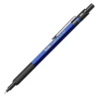 Scrikss Office Graph-X Metallic Blue Mechanical Pencil with 0.5mm Lead of Grade 2B,Brass Body, Mini Interchangeable Eraser Push Mechanism Swing Grip 86152