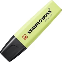 STABILO BOSS ORIGINAL Chisel Point Pastel – Highlighter Pen -Wallet of 4 – Assorted Colours – Mix 2