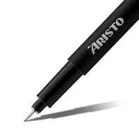 Aristo 0.05mm & 0.1mm Pigment Liner – 3 Each – 6 Pen Set, Quick Drying, Light & Water-Resistant Highly Pigmented Black Ink, Ideal for Technical Drawing Sketching Illustration Outline Mandala Pen