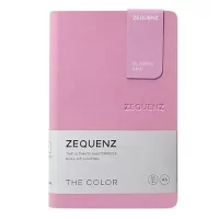 Zequenz The Color Notebook Lilac A6- Size Dotted 200 Pages Soft Cover 9x14cm, 80gsm Cream Coloured Paper 360 Degree Openable Flexible Roll Up Journal for Writing Sketching Fountain Pen Friendly, (ZQC2832)