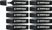 STABILO Highlighter BOSS ORIGINAL NatureCOLORS – Pack of 10 – Black Art Marker