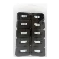 Laurel Black Multi Clip Signal 1 -25x43mm Strong Durable Light Spring Clips Clamp for Stacking Paper Magazine Holding Brochure Document Letter Shopping List Map Sealing Closing Packaging Bag 10 Pieces