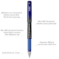 Scrikss Office Broadline 1.0mm Gel Pen – Fast Dry Gel Ink, Smooth Writing – Set of 12 Pens – Blue