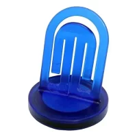 Laurel Page Holders – Crystal Blue – Document Holder Clip Desk Accessory with Metal Base – Holds Upto 10 A4 Size Sheets 60x71mm Ideal for Notes Business Cards Music Sheets Exercise Books Receipes