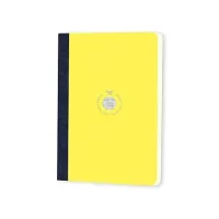 flexbook Smartbook 13 x 21 Ruled Notebook | Yellow Eco Paper Cover | Medium Size Note book | 70gsm Fabriano Ivory Paper | 160 Ruled Pages with Dark Blue Linen Spine…flexbook Smartbook 13 x 21 Ruled Notebook | Yellow Eco Paper Cover | Medium Size Note book | 70gsm Fabriano Ivory Paper | 160 Ruled Pages with Dark Blue Linen Spine…