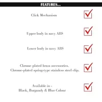 Scrikss Vintage 52 Mechanical Pencil | Navy Blue | Click Mechanism | 0.7mm | Modern & Elegant Design | Ideal for Office, Home, College, Gifting