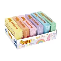 Jovi Plastilina Non-Drying Modelling Pastel Colours Clay for Art & Craft, Pack of 6 Bars - 50gms Each Non Toxic Gluten Free, Fine Motor Skills, Moulding, Pottery Sculpting Project Work with Dough