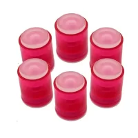 Laurel Power Cylinder Fridge Strong Magnet 14x25mm for Fridge Door Magnetic Map Screen Door Bulletin Notice White Board Attach Note Card Pen Scissors Keys to Filing Cabinet 6 Pieces Pink Colour