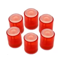 Laurel Power Cylinder Fridge Strong Magnet 14x25mm for Fridge Door Magnetic Map Screen Door Bulletin Notice White Board Attach Note Card Pen Scissors Keys to Filing Cabinet 6 Pieces Red Colour