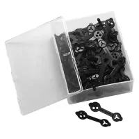 Laurel Jota - Box of Letter Fasteners - 36 x 8 mm - Polythene - Black