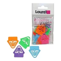 Laurel Kartenreiter Tab 25mm Paper Clips 15 Pieces Neon Colours