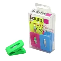 Laurel Multi clip Signal 1 25x43 mm 4 Pieces Neon Colours