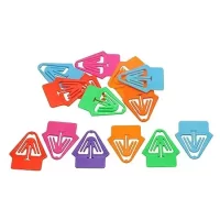 Laurel Kartenreiter Tab 25mm Paper Clips 15 Pieces Neon Colours