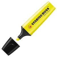 Highlighter – STABILO BOSS ORIGINAL – Pack of 10 – Yellow, Blue, Green, Pink
