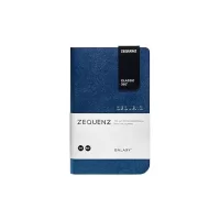 Zequenz A6- Size Dark Blue | Checked Grid Squared Graph Paper Notebook | 256 Pages/ 128 Sheets | 70GSM PU and White Paper | Galaxy Series | 360 Degree Handmade Note Book