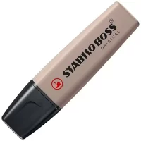 STABILO Highlighter BOSS ORIGINAL NatureCOLORS – Pack of 6 – Beige, Warm Grey, Earth Green, Sienna, Mud Green, Umber