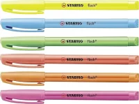 STABILO Highlighter flash – Pack of 6 – Assorted Colours