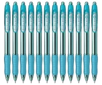 Scrikss Mint Sky Blue Ink Ball Point Pen | Click Mechanism | 12 Mint Sky Blue Barrel Ballpens | Proxi Series